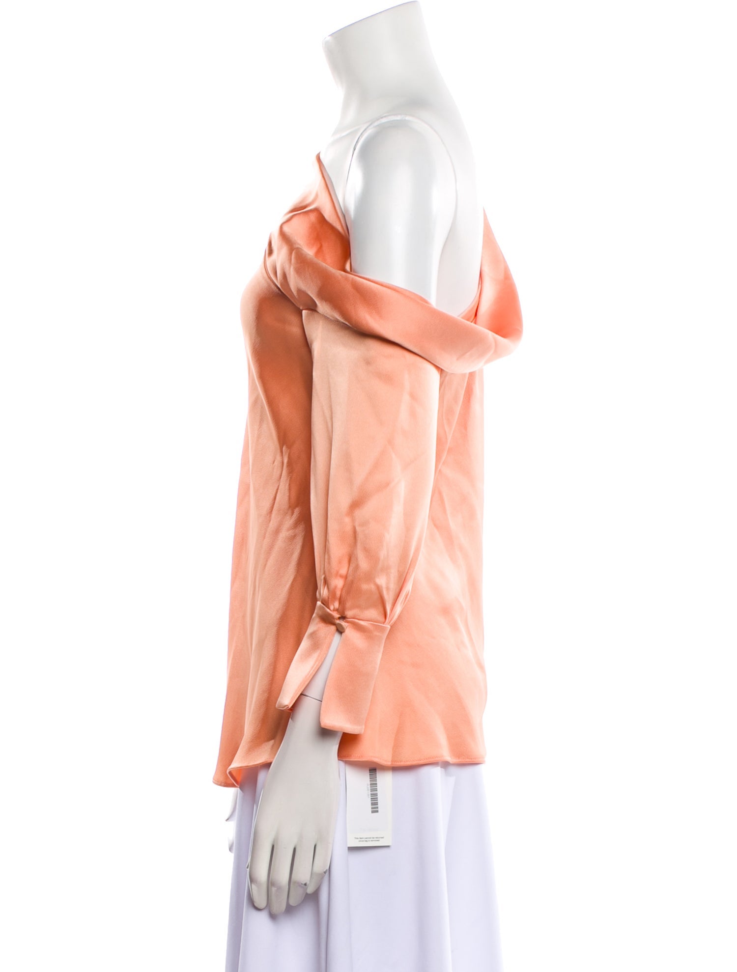 Jonathan Simkhai One-Shoulder Long Sleeve Blouse