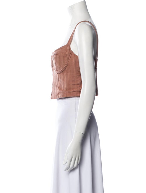 Jonathan Simkhai Square Neckline Sleeveless Crop Top