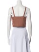 Jonathan Simkhai Square Neckline Sleeveless Crop Top
