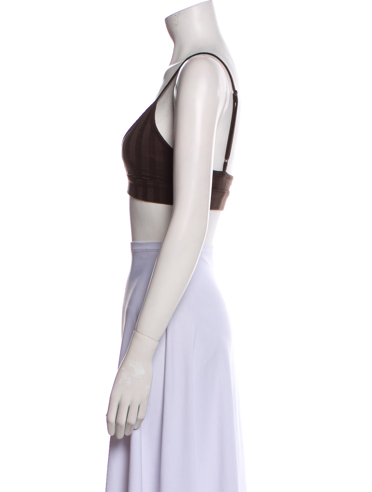Jonathan Simkhai Square Neckline Sleeveless Crop Top