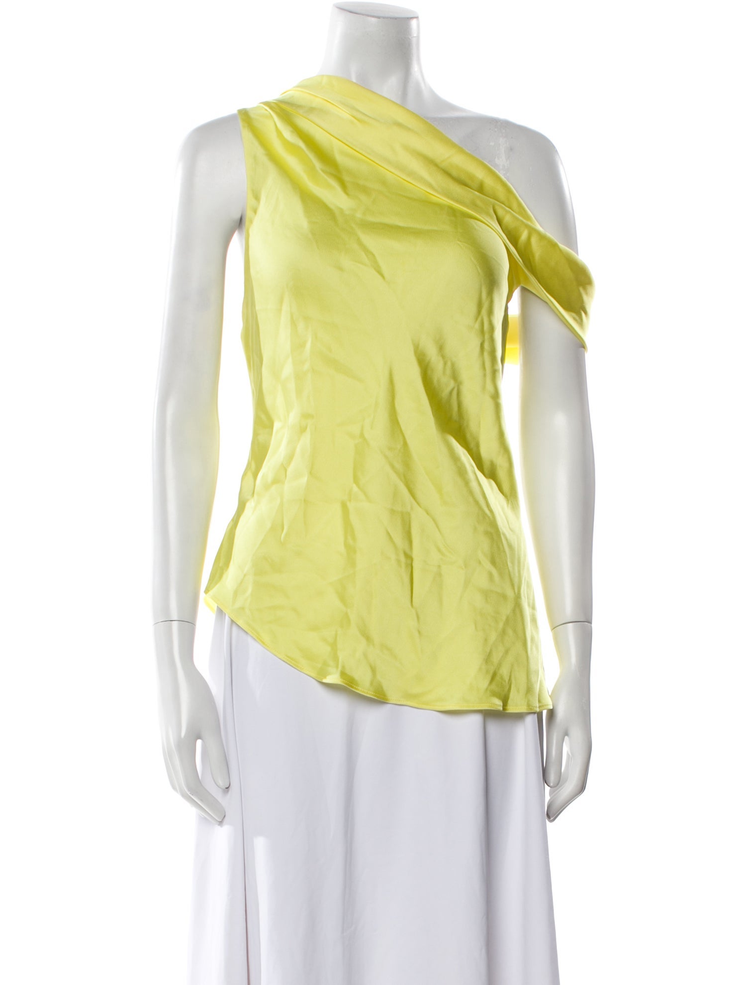 Jonathan Simkhai One-Shoulder Sleeveless Blouse
