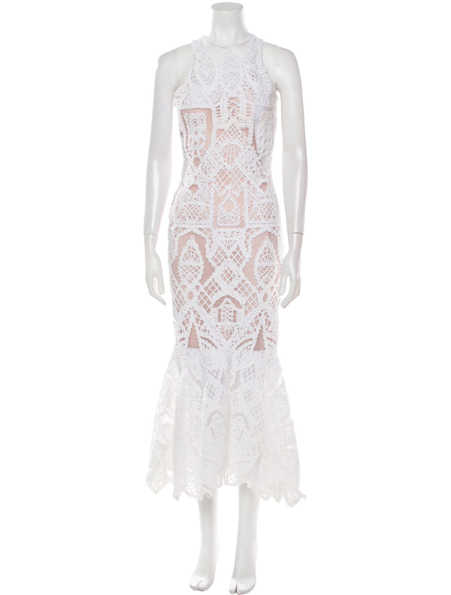 Jonathan Simkhai Lace Pattern Long Dress