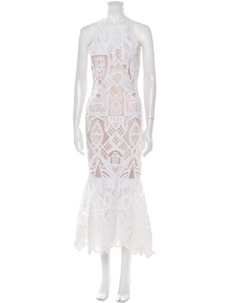 Jonathan Simkhai Lace Pattern Long Dress