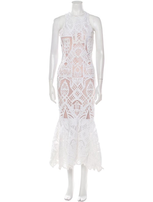 Jonathan Simkhai Lace Pattern Long Dress