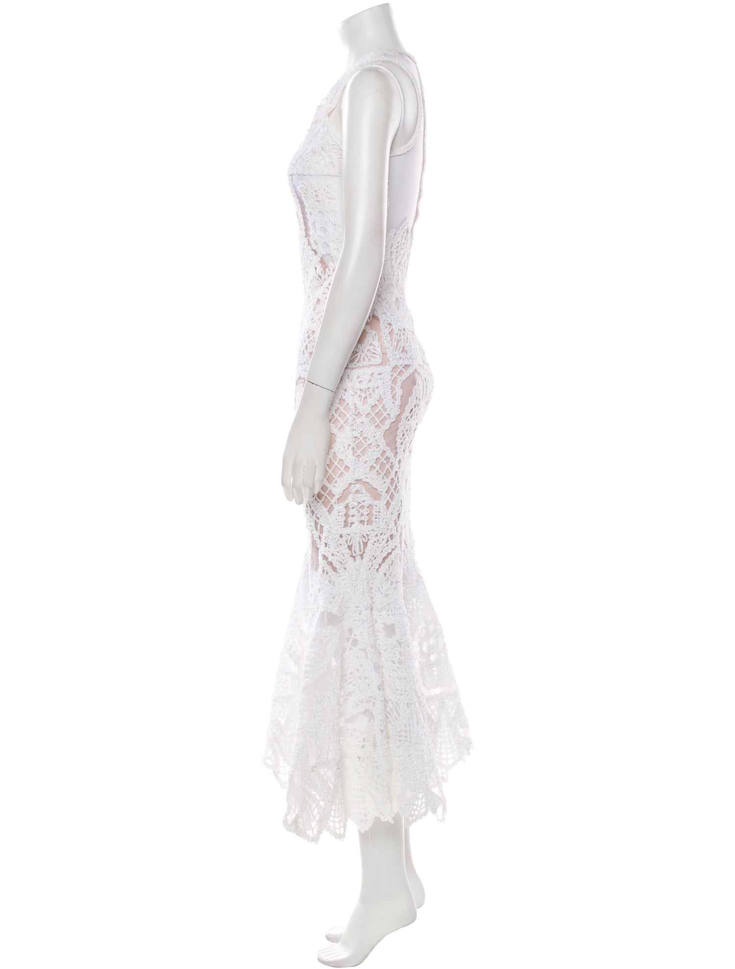 Jonathan Simkhai Lace Pattern Long Dress
