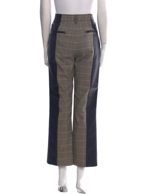 Jonathan Simkhai Plaid Print Wide Leg Pants
