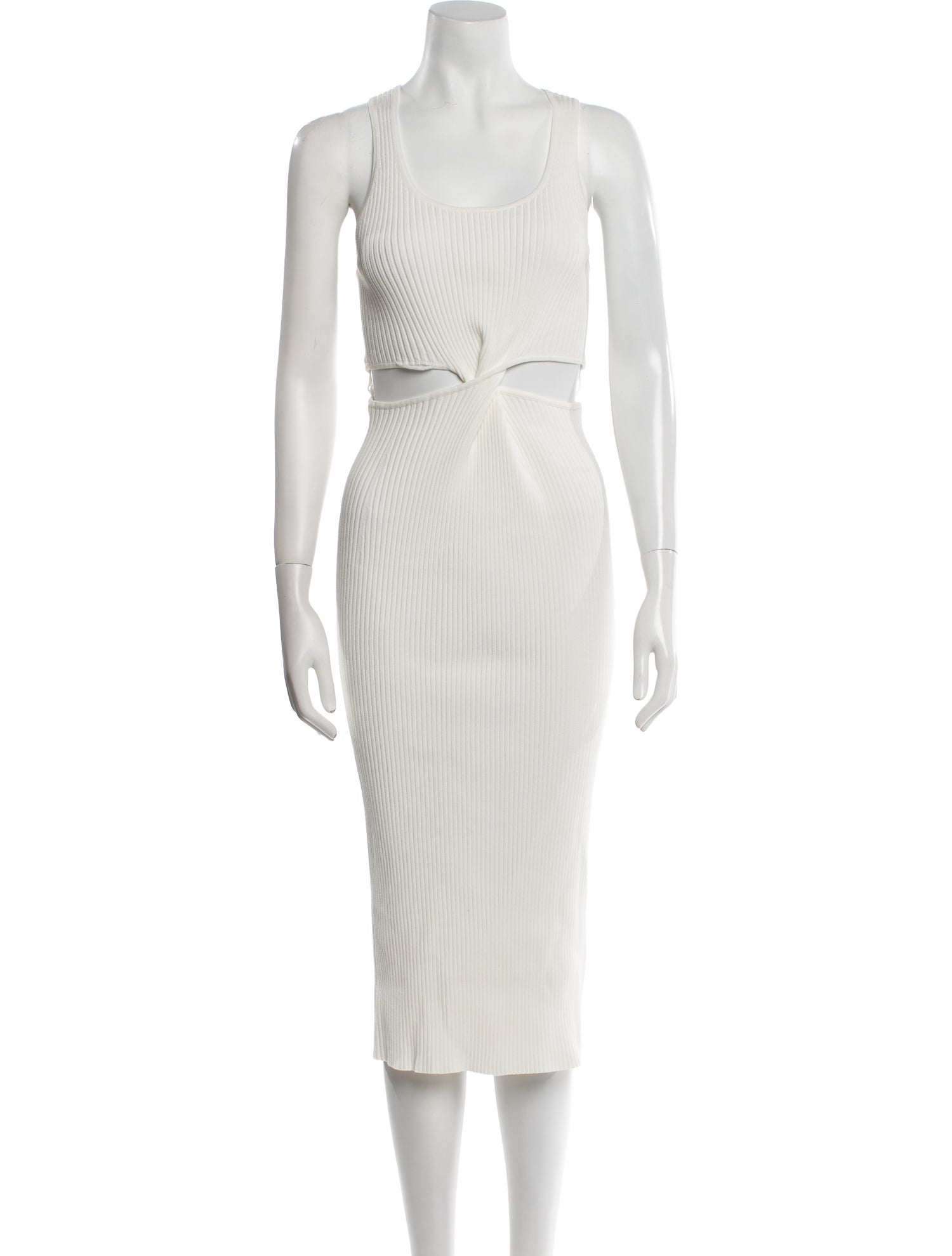 Jonathan Simkhai Scoop Neck Midi Length Dress