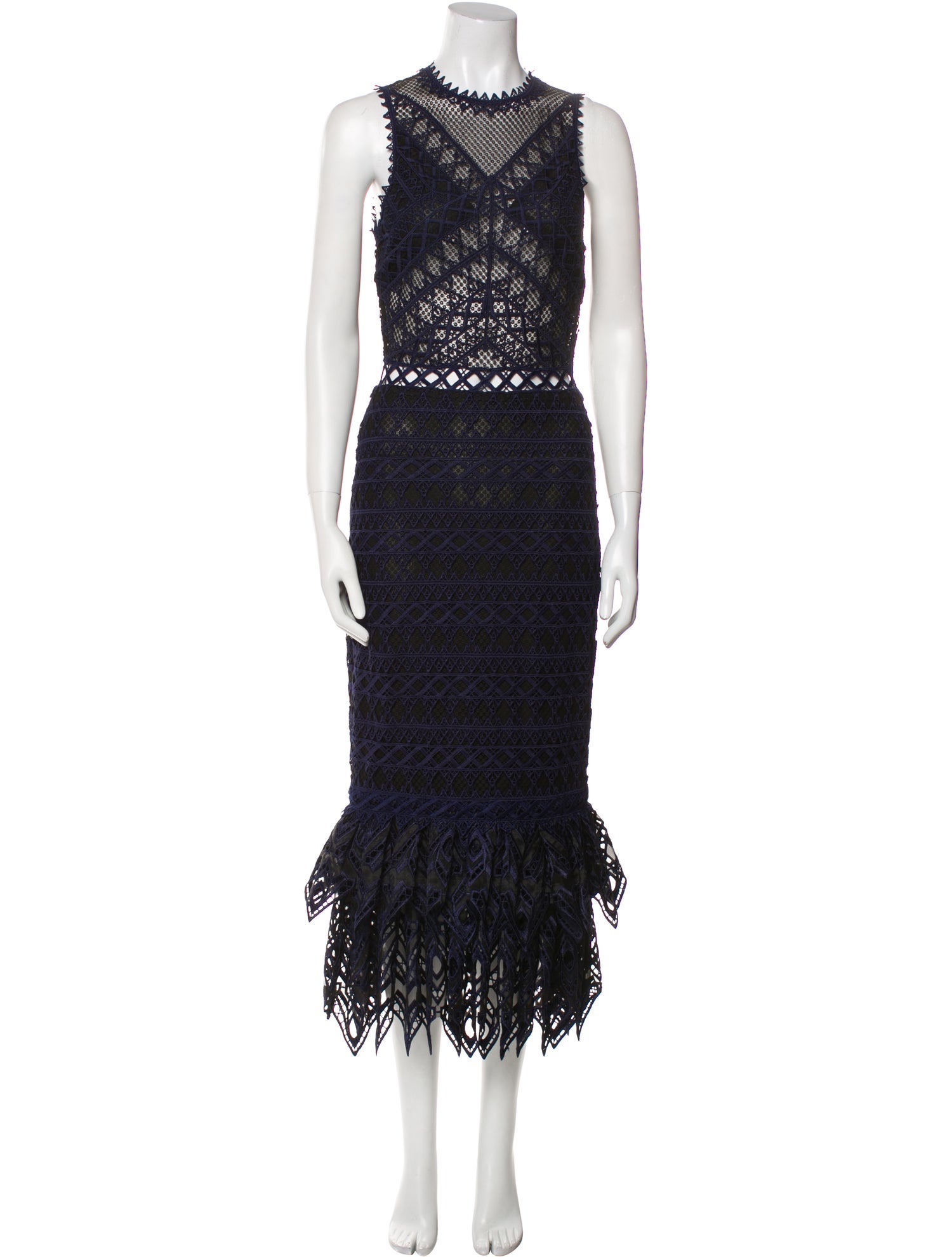 Jonathan Simkhai Lace Pattern Long Dress w/ Tags