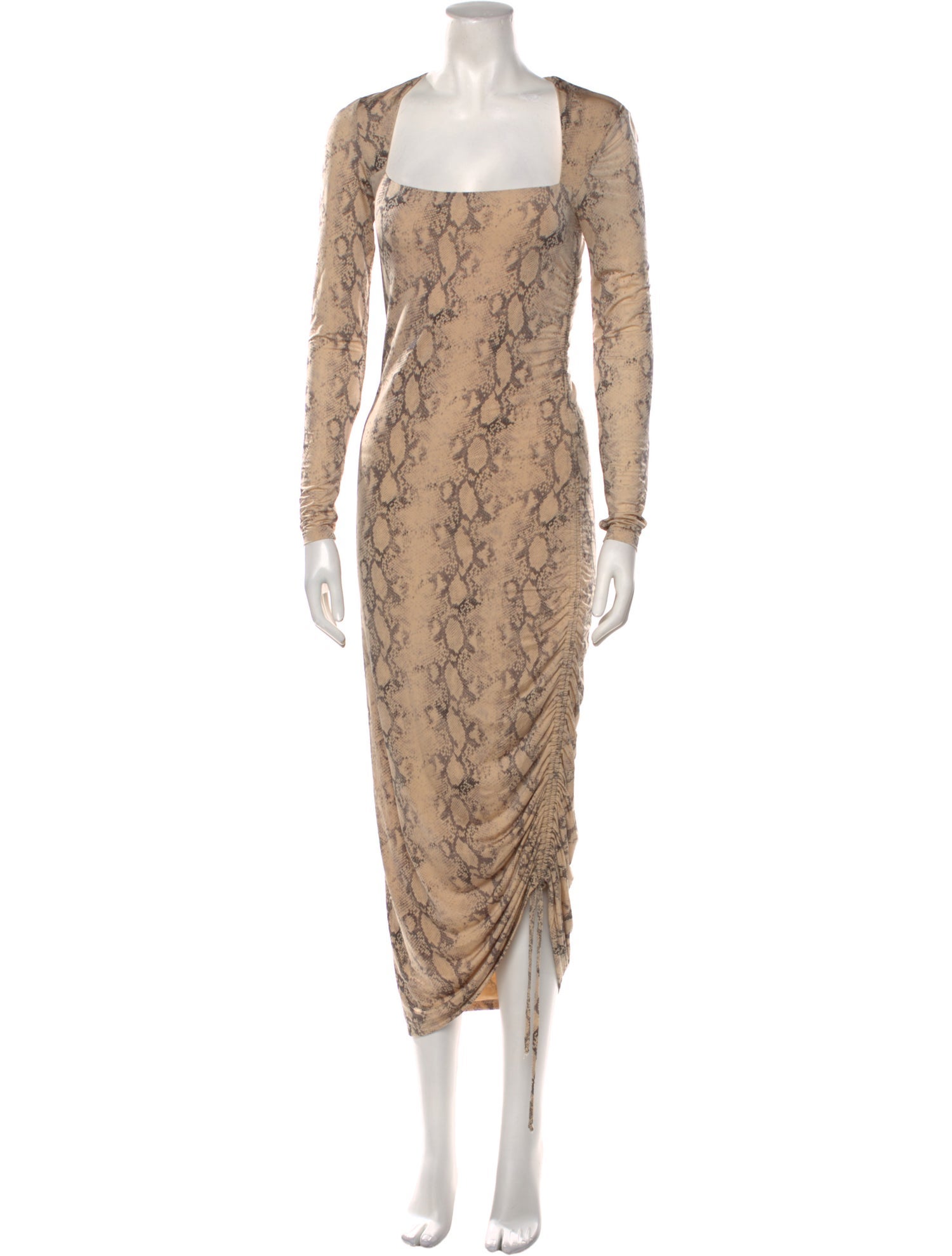 Jonathan Simkhai Animal Print Long Dress
