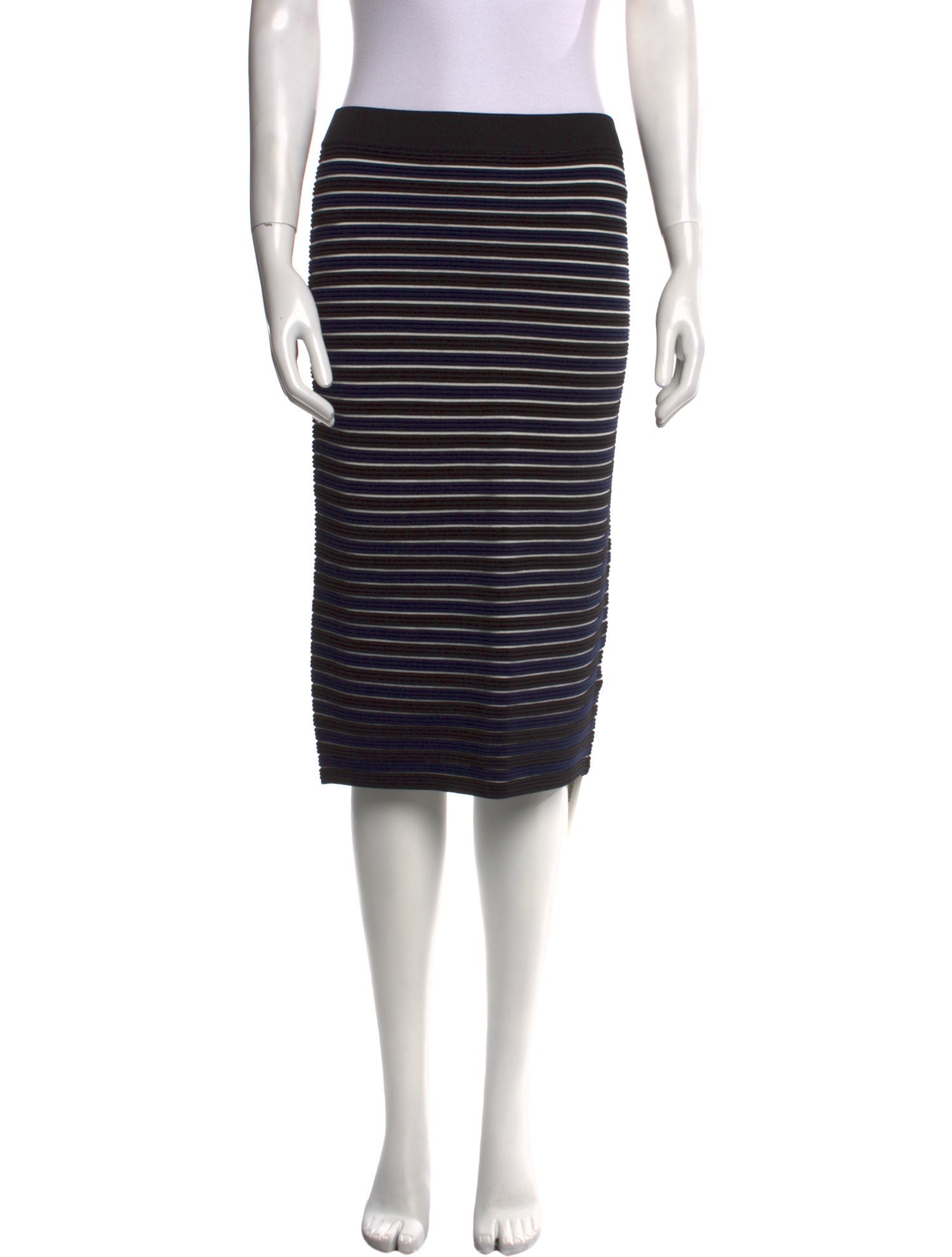 Jonathan Simkhai Striped Knee-Length Skirt w/ Tags