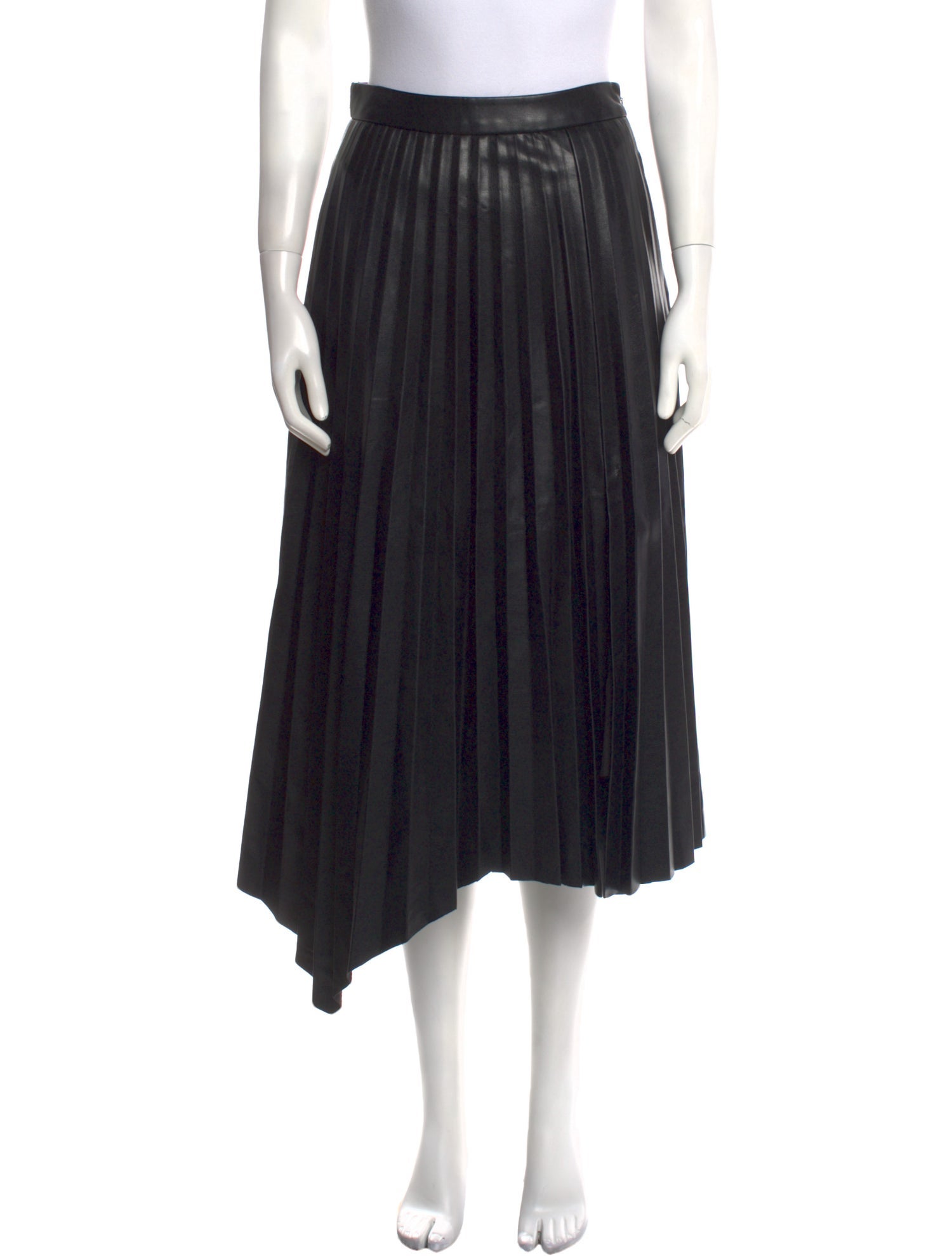 Jonathan Simkhai Pleated Accents Midi Length Skirt