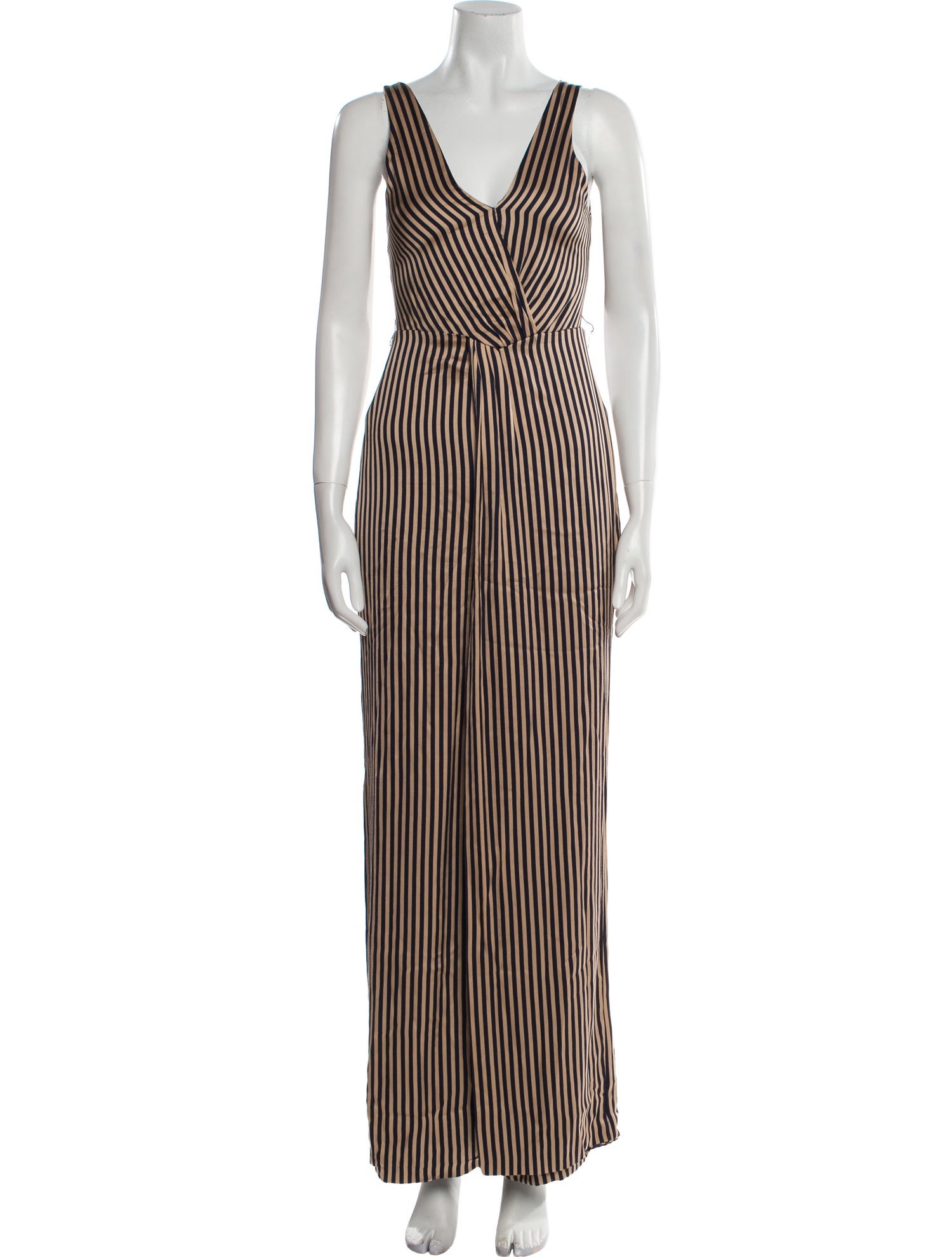 Jonathan Simkhai Striped V-Neck Jumpsuit