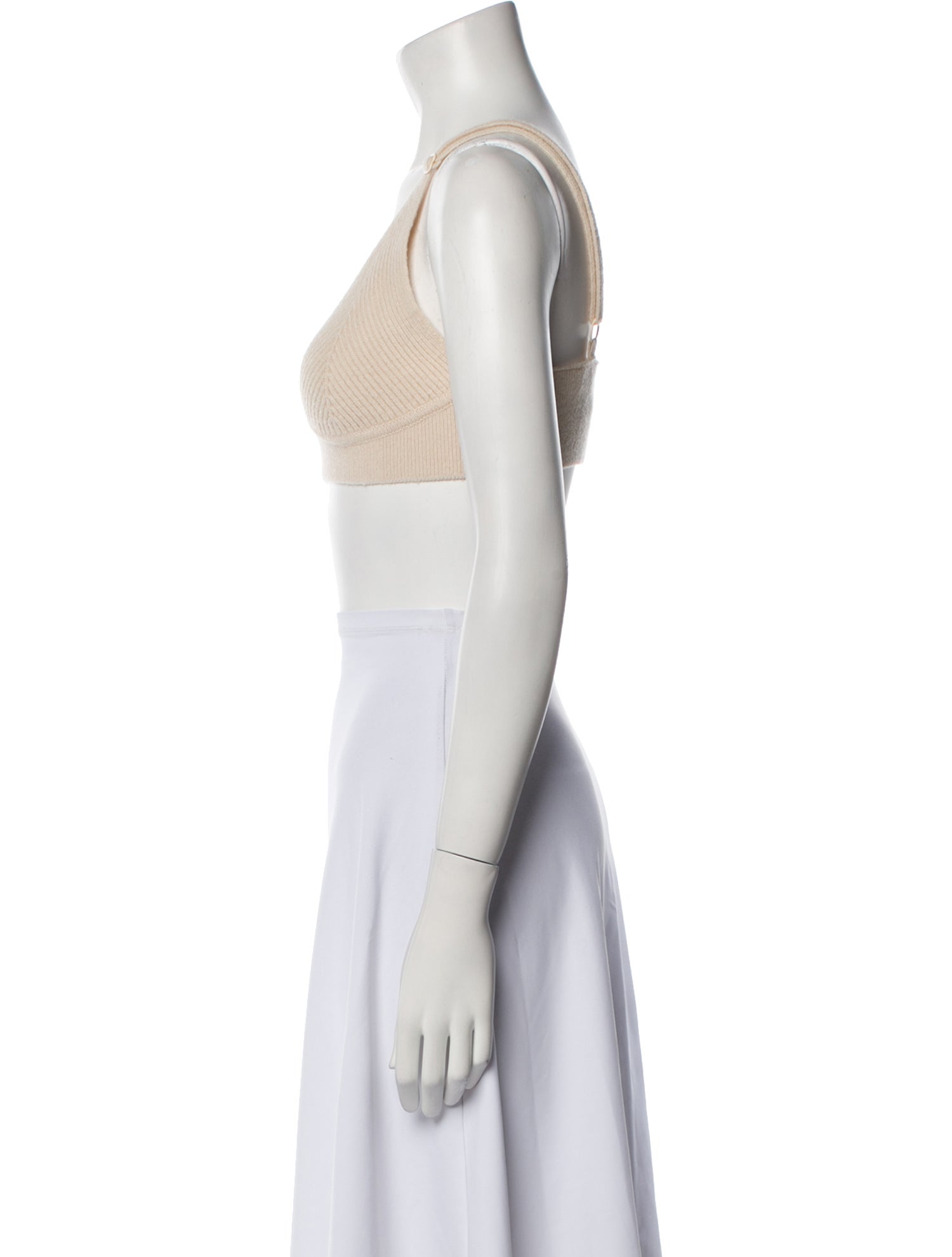 Jonathan Simkhai V-Neck Sleeveless Crop Top