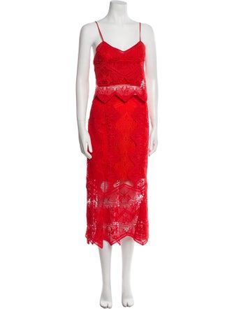 Jonathan Simkhai Lace Pattern Skirt Set