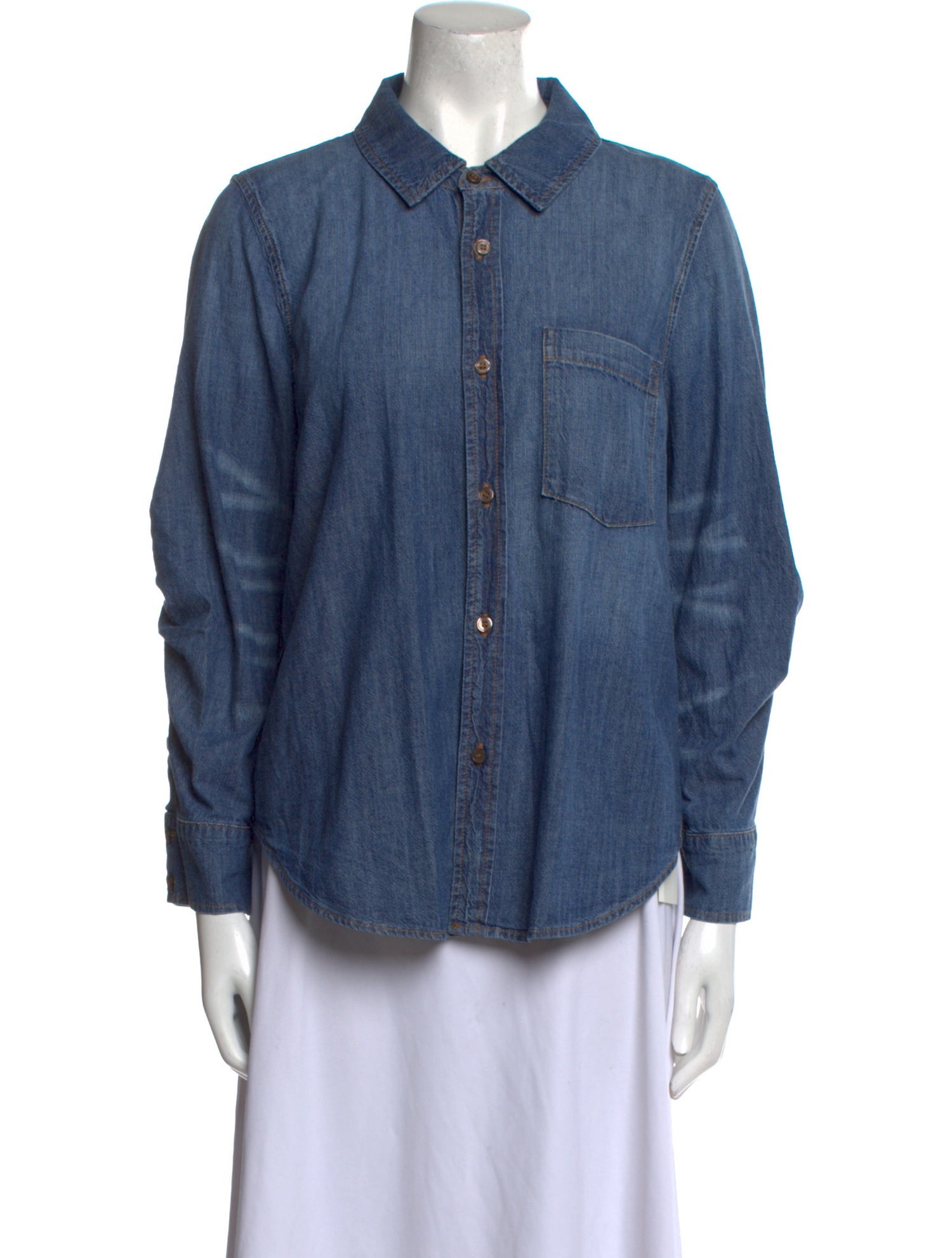 Jonathan Simkhai Long Sleeve Button-Up Top