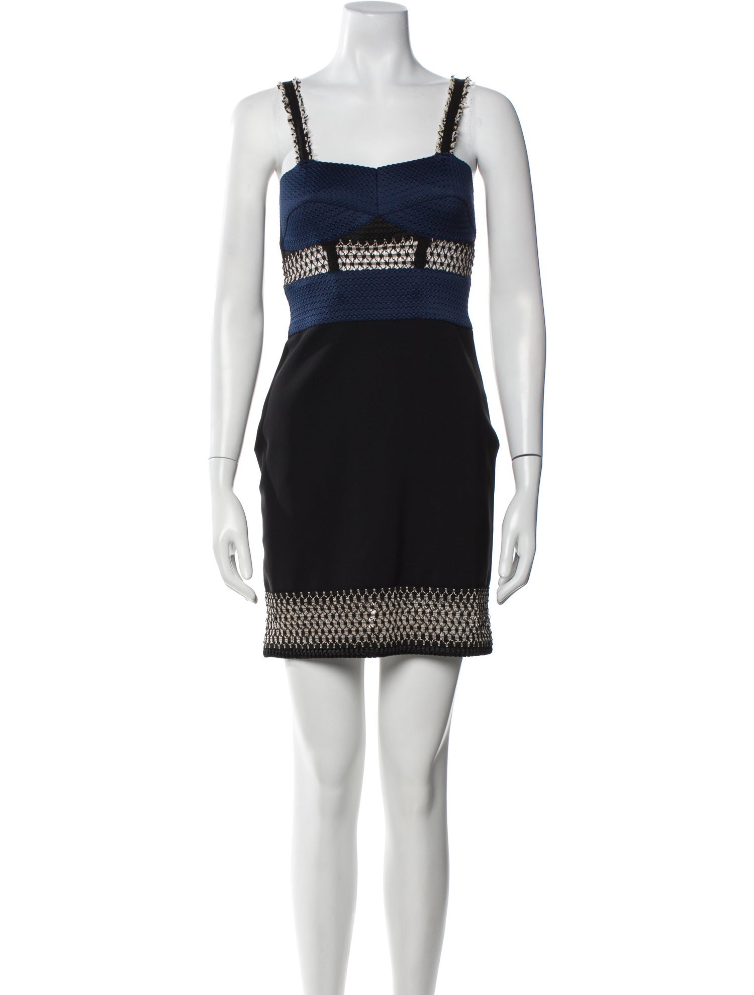 Jonathan Simkhai Colorblock Pattern Mini Dress