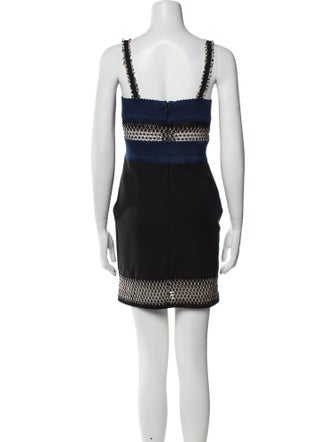 Jonathan Simkhai Colorblock Pattern Mini Dress