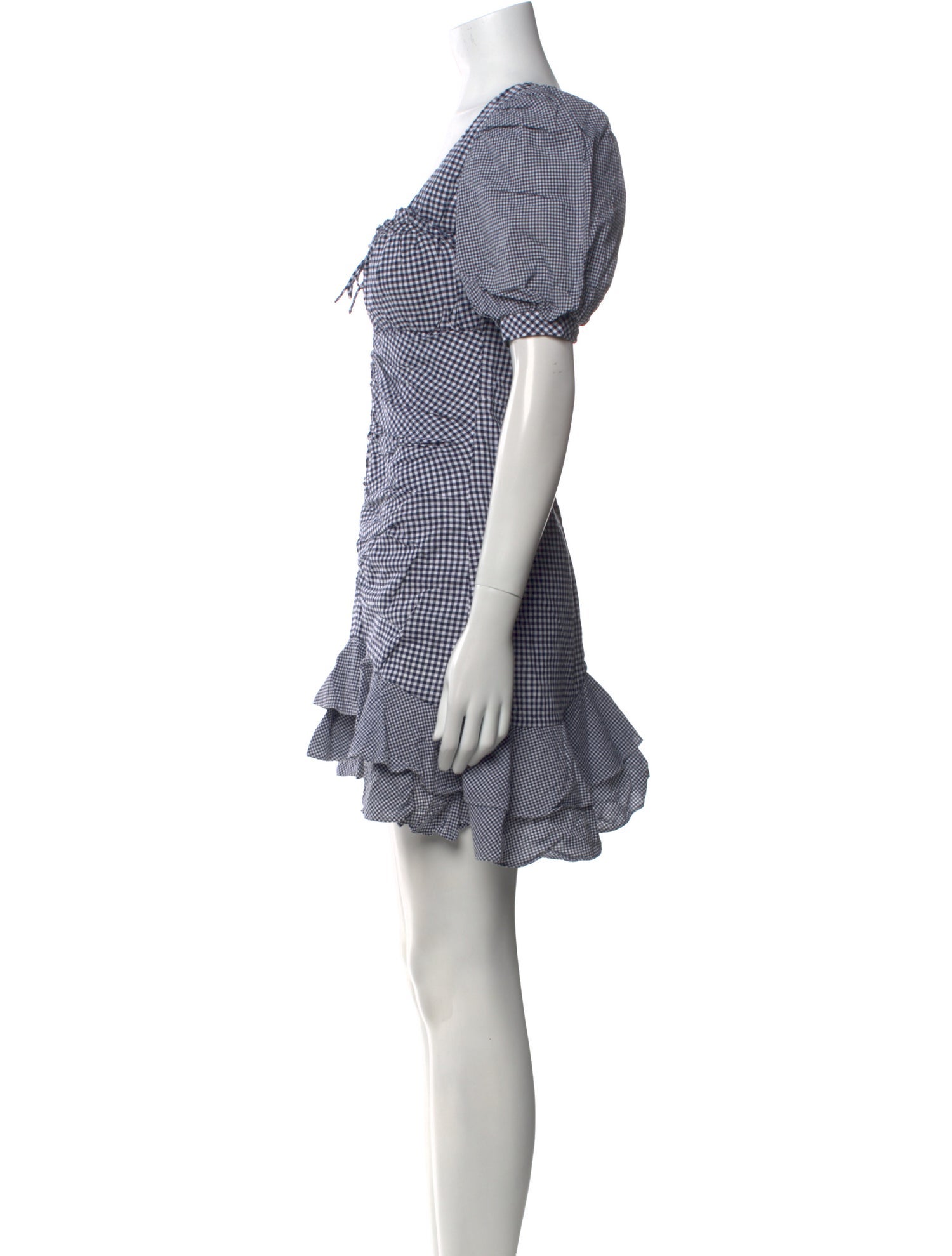 Jonathan Simkhai Plaid Print Mini Dress