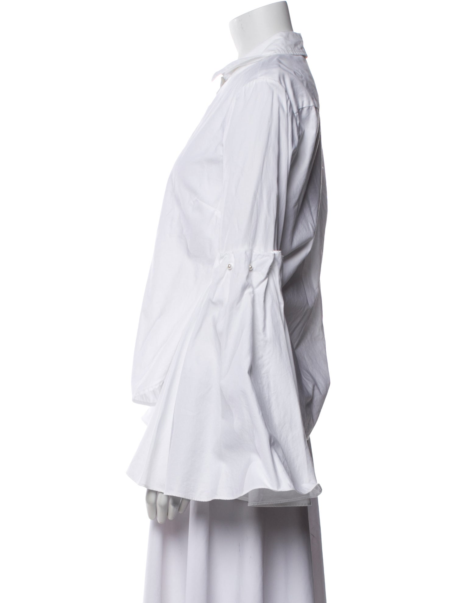 Jonathan Simkhai Long Sleeve Button-Up Top