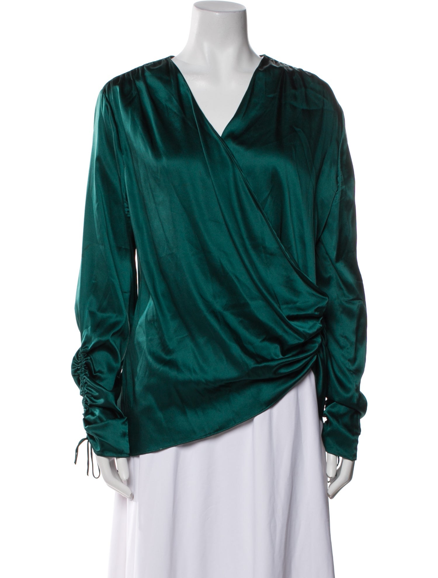 Jonathan Simkhai Silk Cowl Neck Blouse