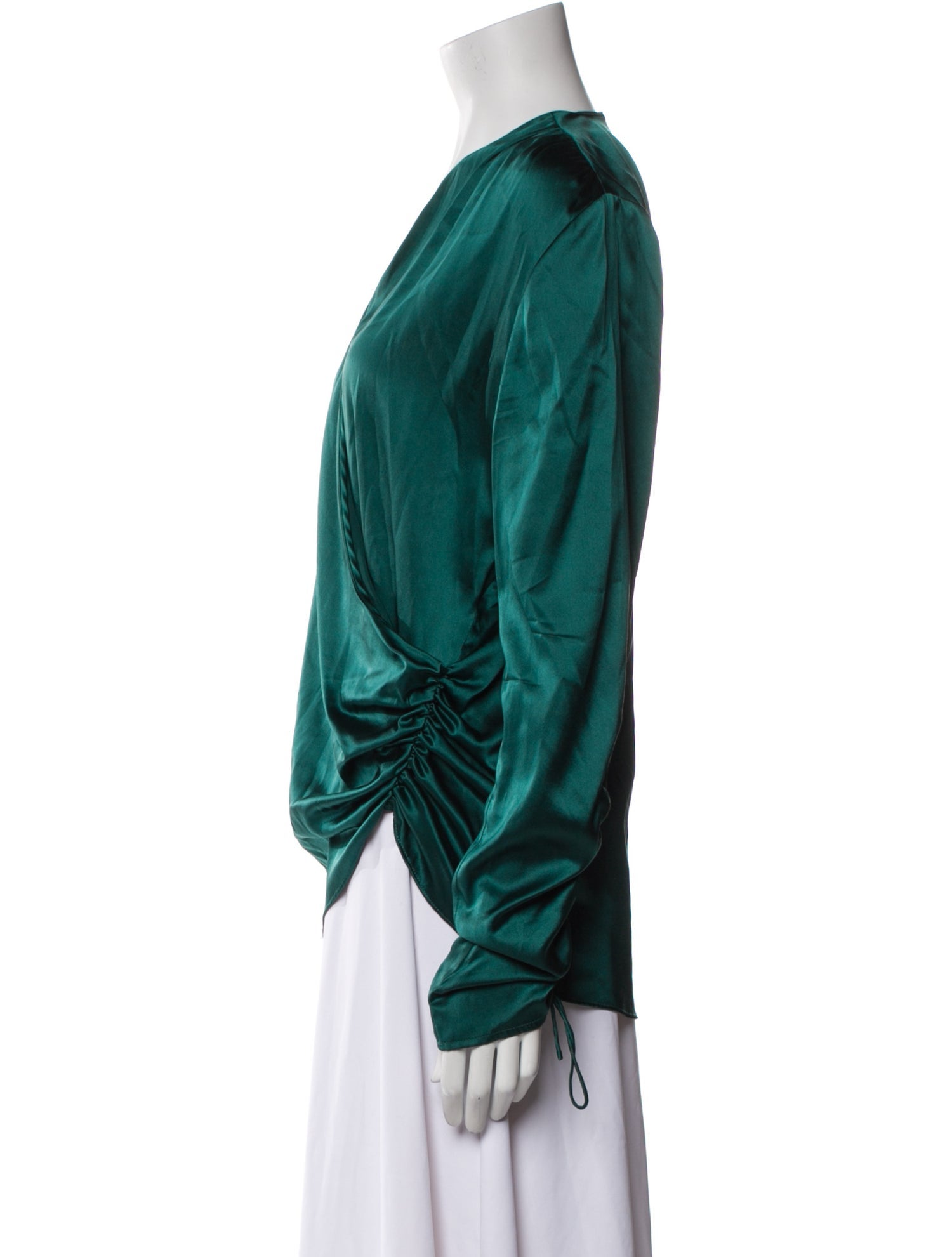 Jonathan Simkhai Silk Cowl Neck Blouse