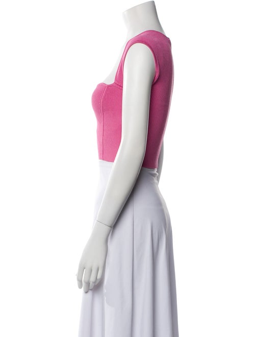 Jonathan Simkhai Square Neckline Sleeveless Crop Top
