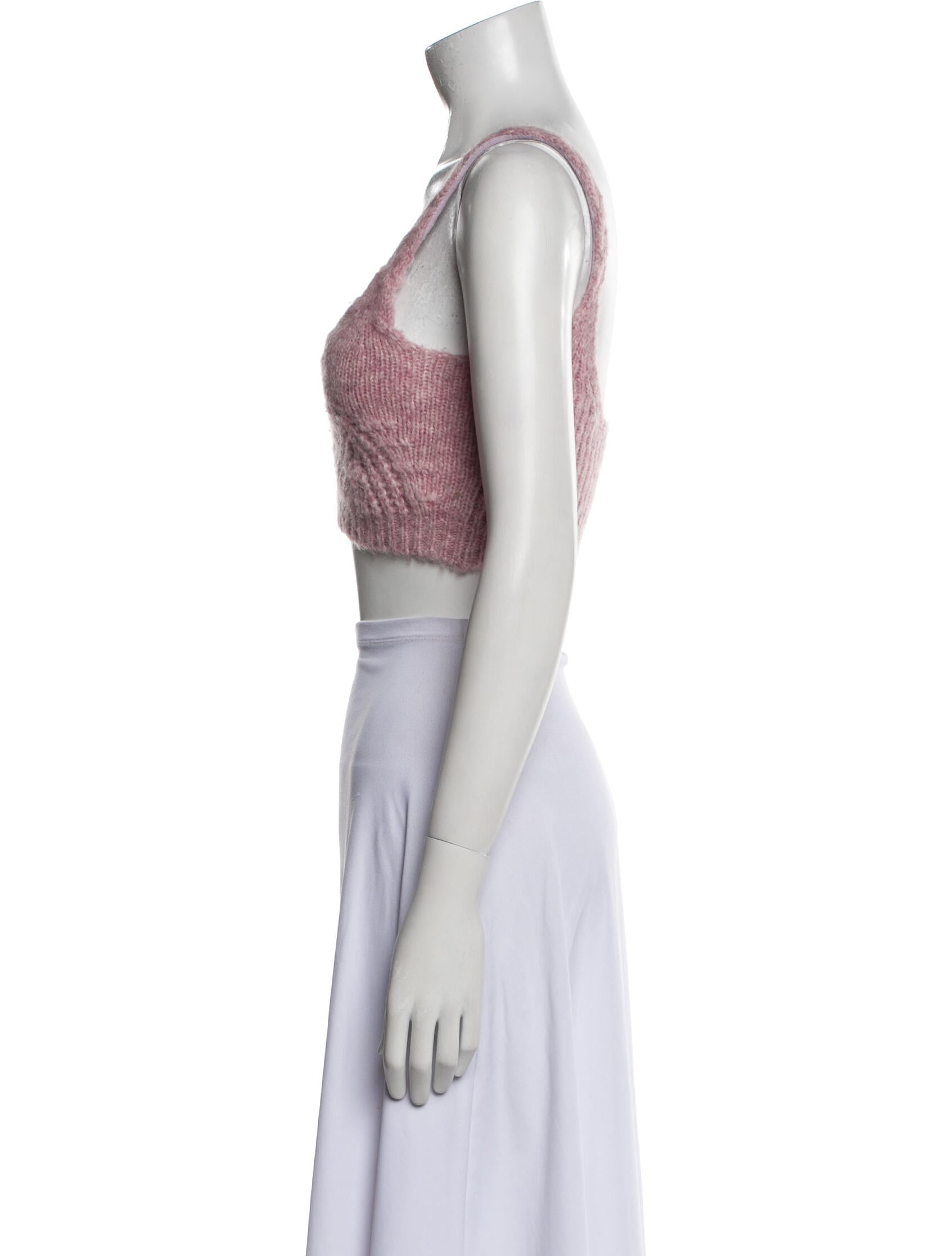 Jonathan Simkhai V-Neck Sleeveless Crop Top