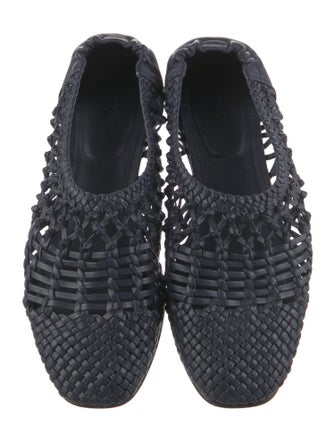 Jonathan Simkhai Leather Cutout Accent Flats