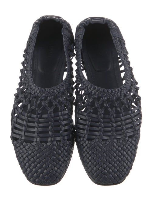 Jonathan Simkhai Leather Cutout Accent Flats