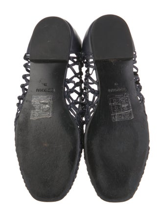Jonathan Simkhai Leather Cutout Accent Flats