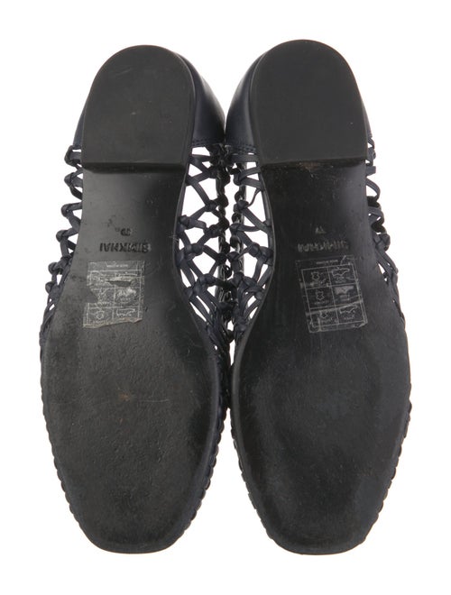 Jonathan Simkhai Leather Cutout Accent Flats