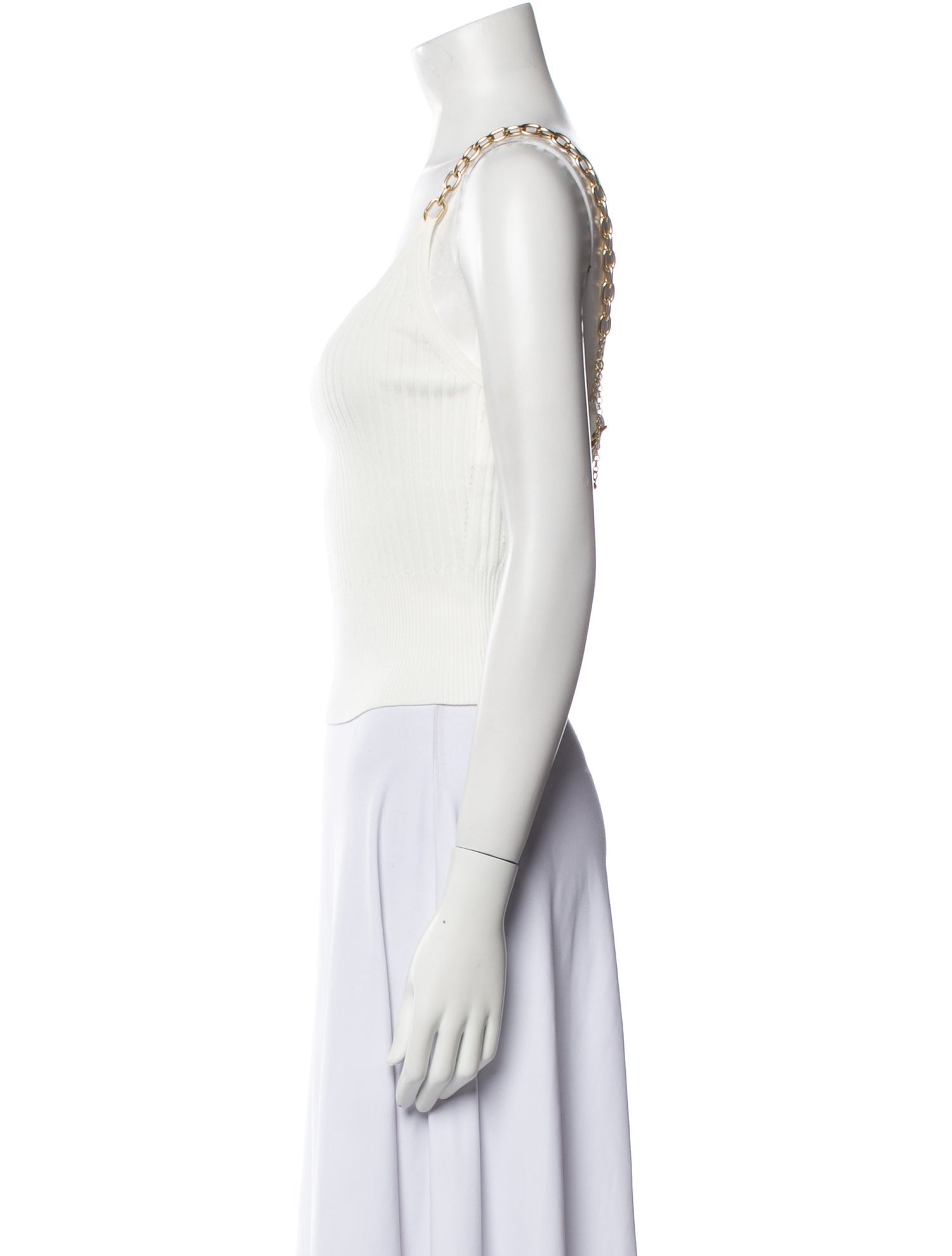 Jonathan Simkhai Square Neckline Sleeveless Crop Top