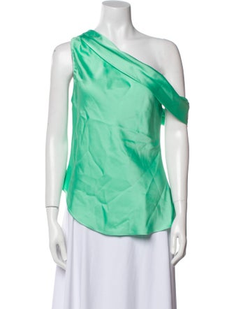 Jonathan Simkhai One-Shoulder Sleeveless Blouse