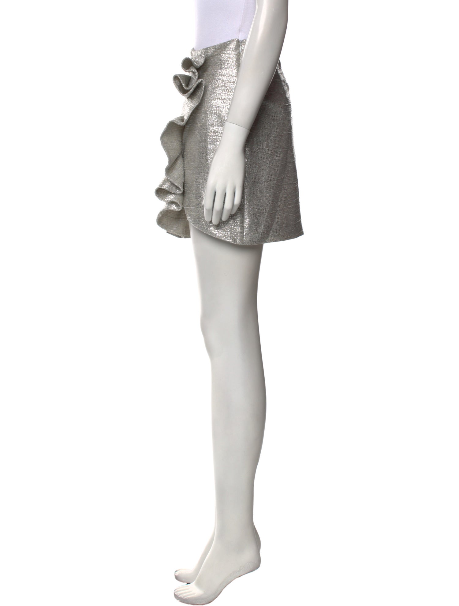 Jonathan Simkhai Glitter Accents Mini Skirt