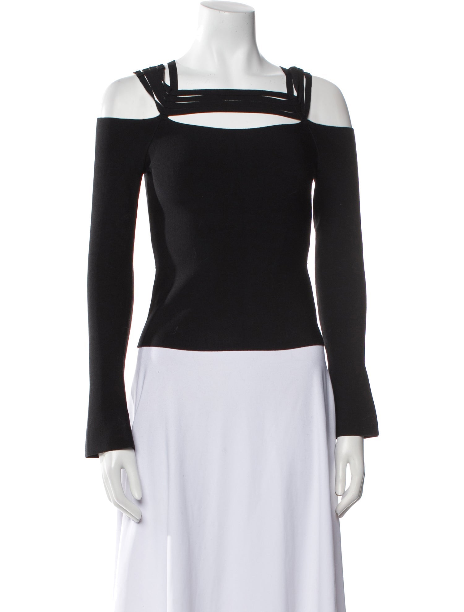 Jonathan Simkhai Square Neckline Long Sleeve Top