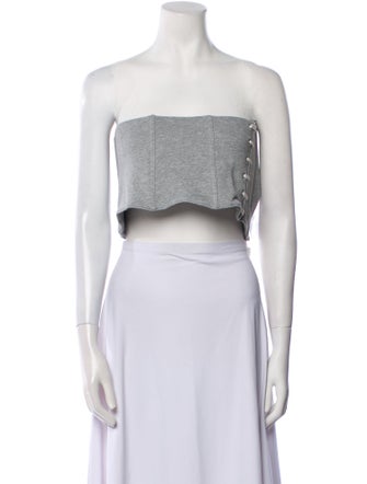 Jonathan Simkhai Strapless Crop Top