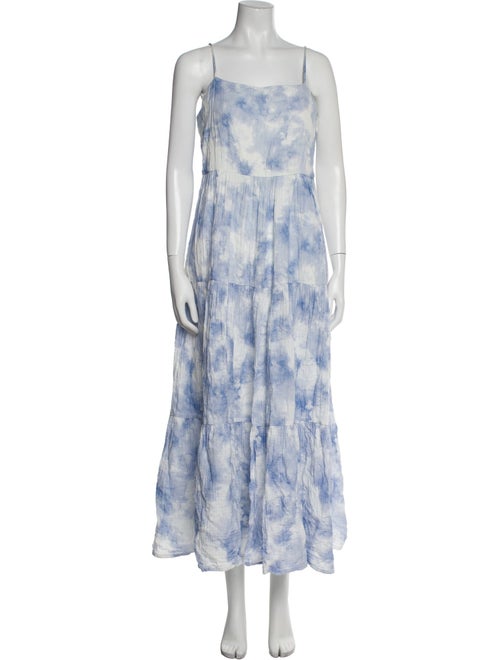 Jonathan Simkhai Tie-Dye Print Long Dress