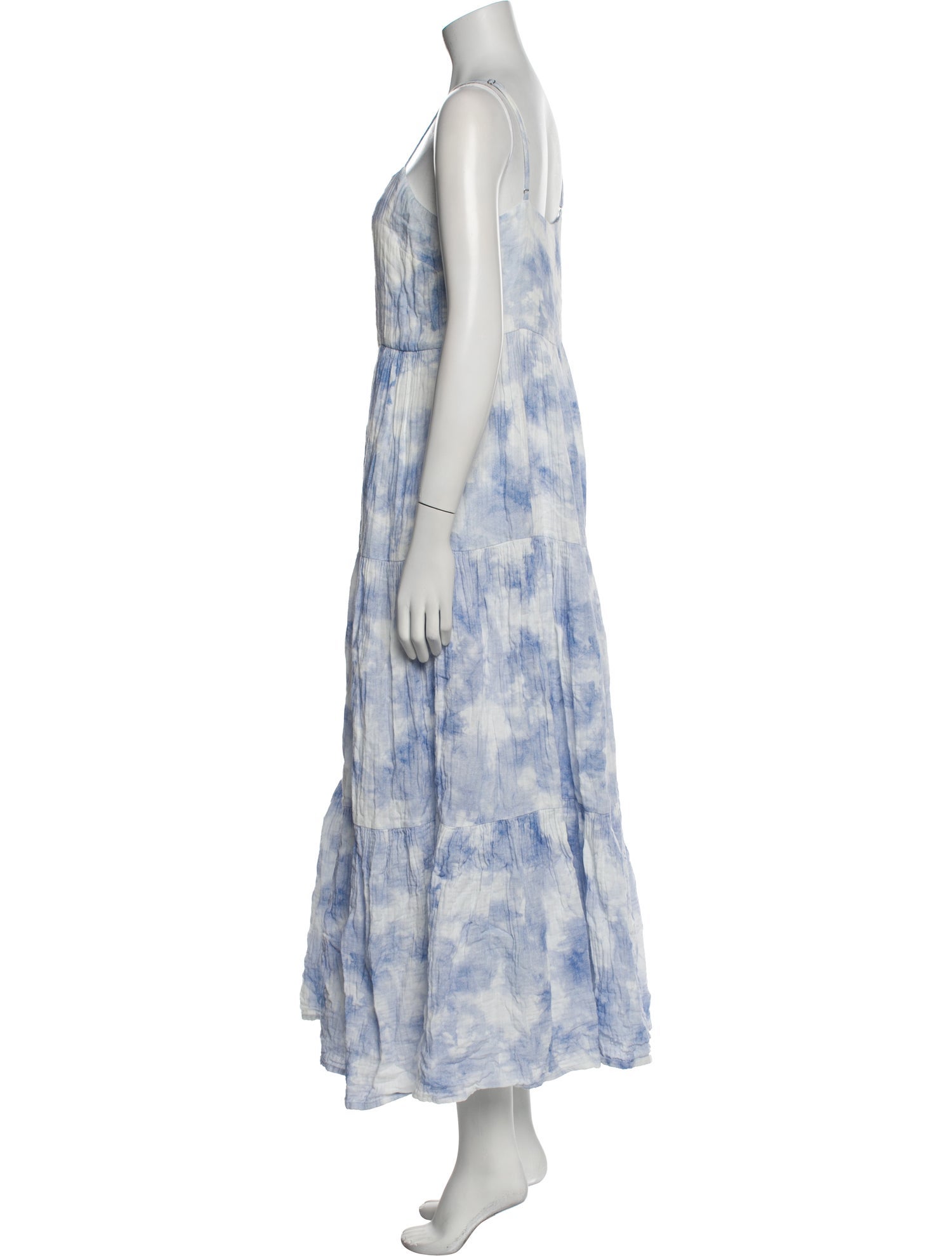 Jonathan Simkhai Tie-Dye Print Long Dress