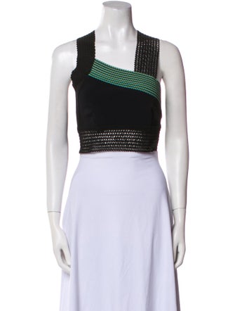 Jonathan Simkhai Square Neckline Sleeveless Crop Top