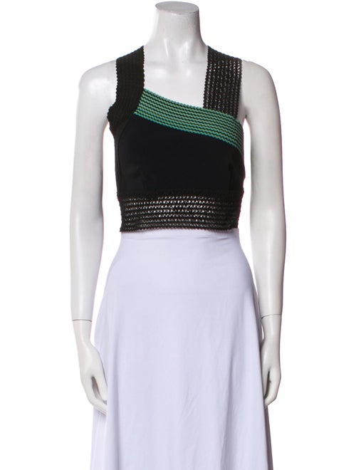Jonathan Simkhai Square Neckline Sleeveless Crop Top