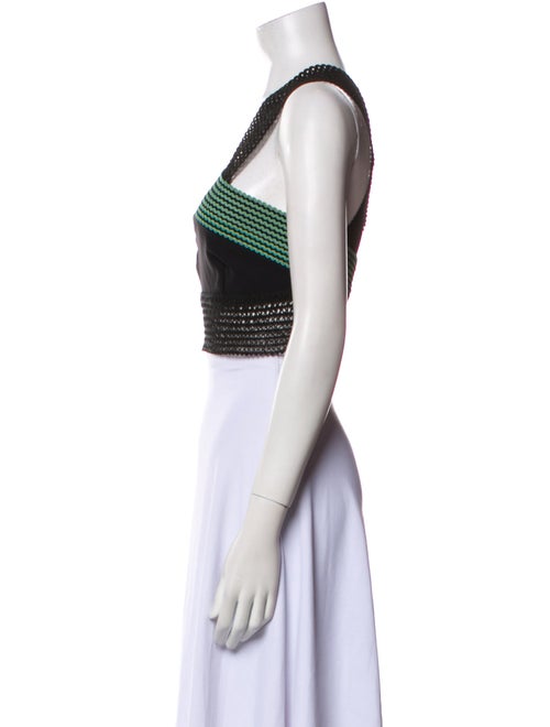 Jonathan Simkhai Square Neckline Sleeveless Crop Top