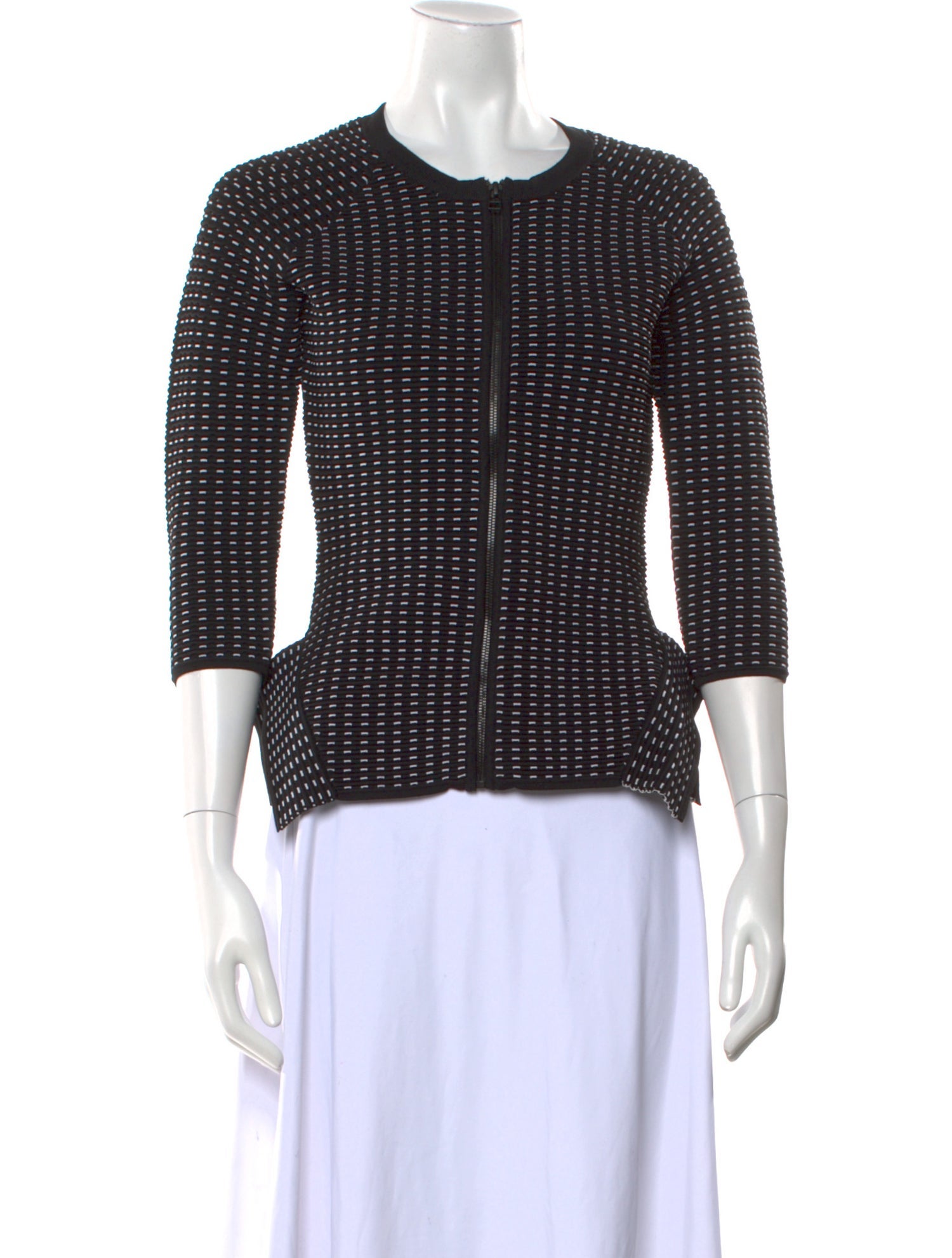 Jonathan Simkhai Printed Crew Neck Crop Top