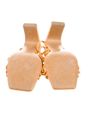 Jonathan Simkhai Leather Bow Accents Gladiator Sandals