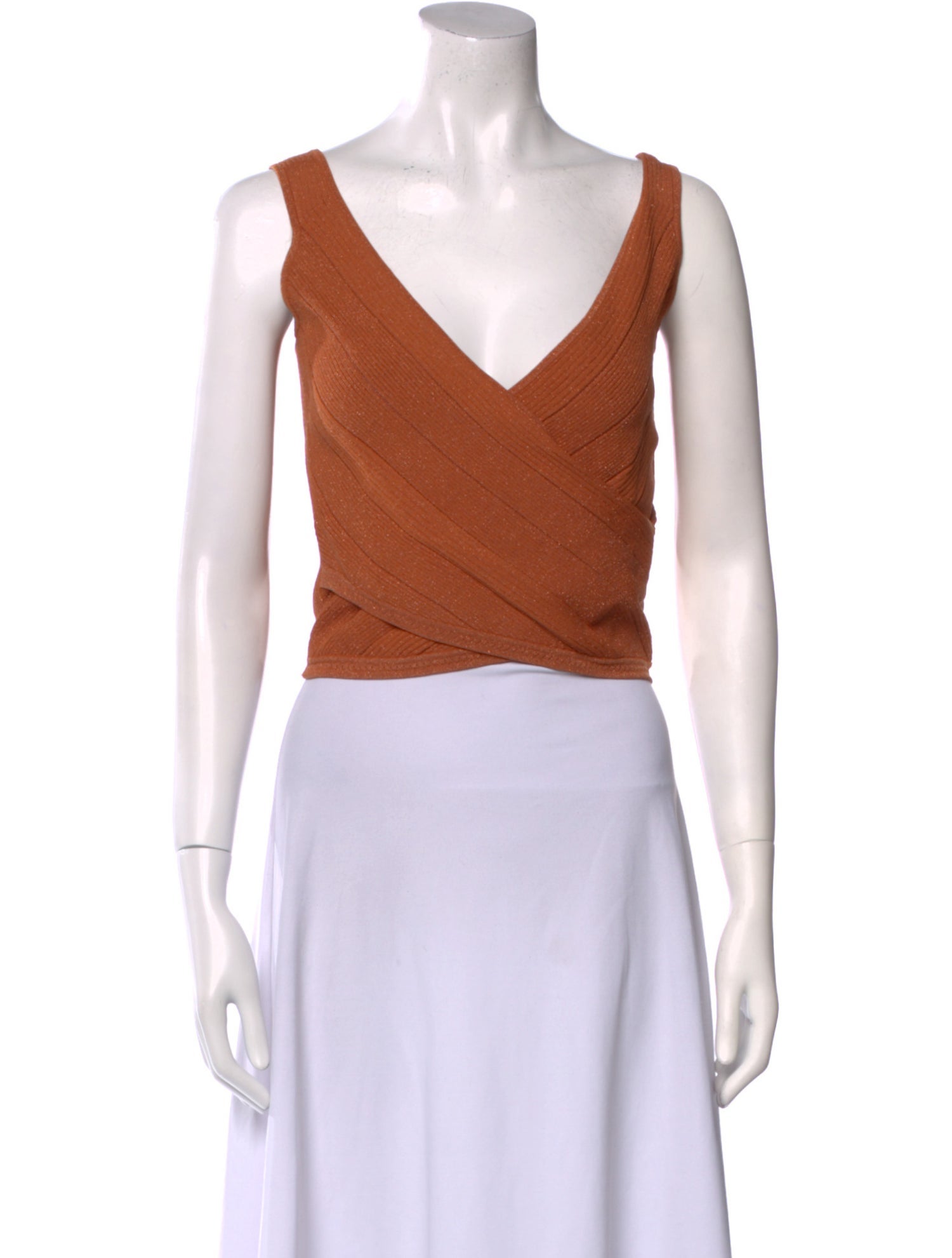 Jonathan Simkhai Square Neckline Sleeveless Crop Top