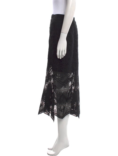 Jonathan Simkhai Lace Pattern Midi Length Skirt