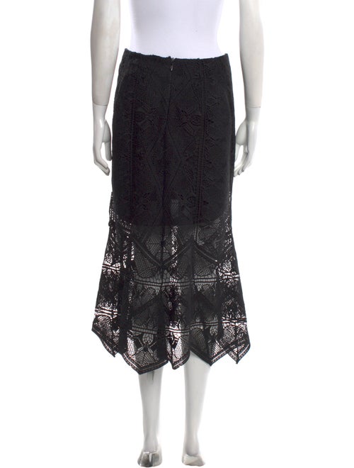 Jonathan Simkhai Lace Pattern Midi Length Skirt