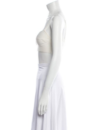 Jonathan Simkhai Square Neckline Sleeveless Crop Top