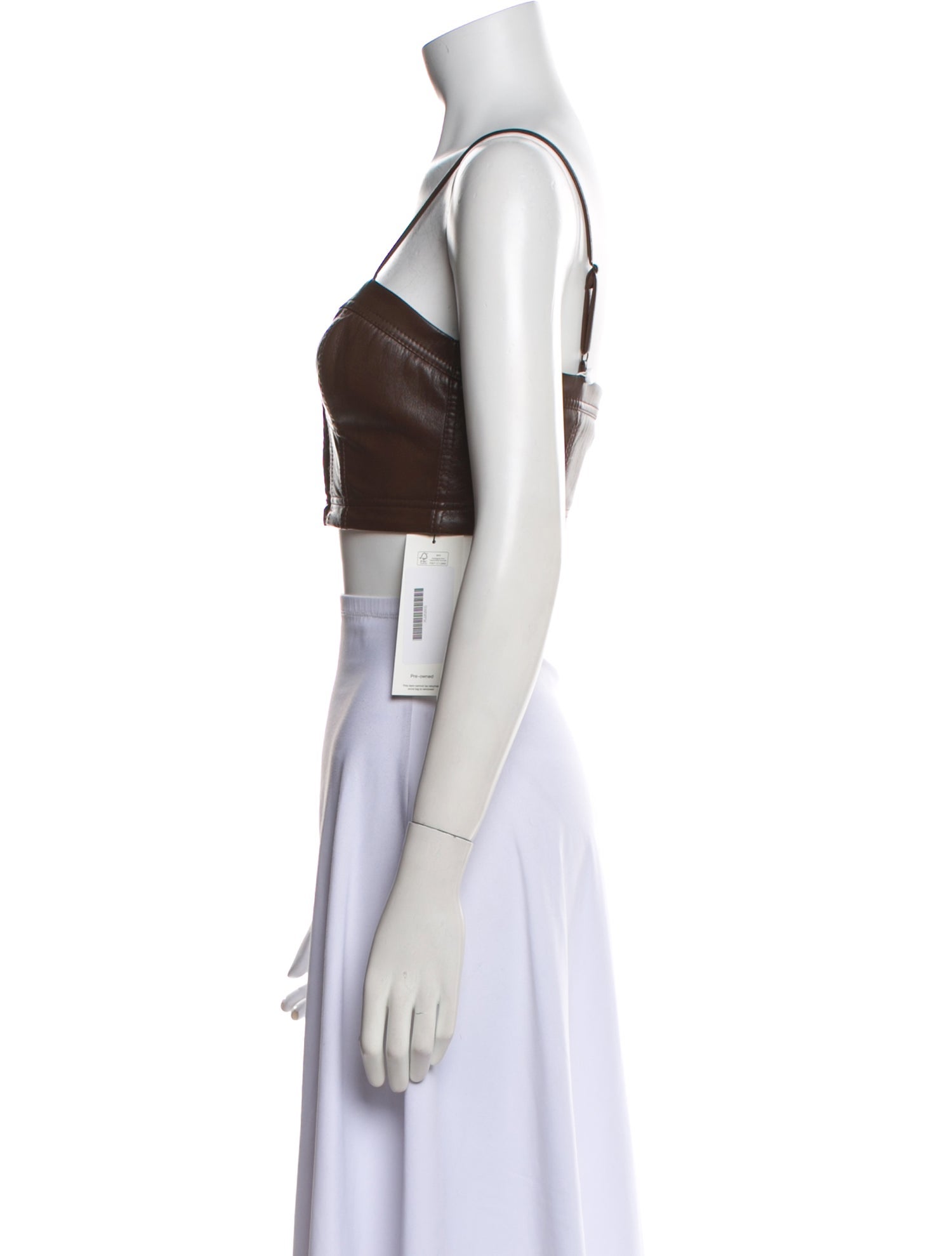 Jonathan Simkhai Square Neckline Sleeveless Crop Top w/ Tags