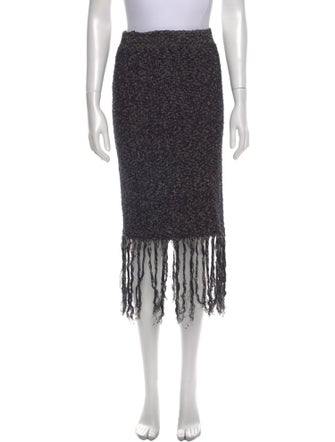 Jonathan Simkhai Tweed Pattern Midi Length Skirt