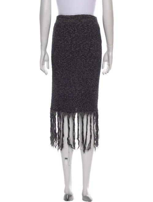 Jonathan Simkhai Tweed Pattern Midi Length Skirt